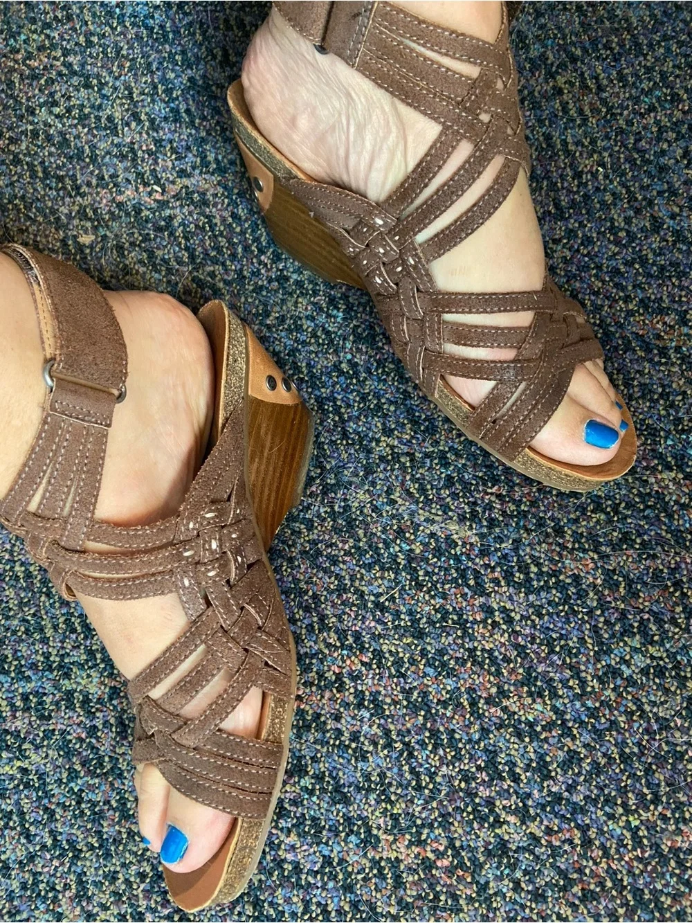 OTBT Women's Brown Leather Strappy Gladiator Sandals 8 St. Joseph